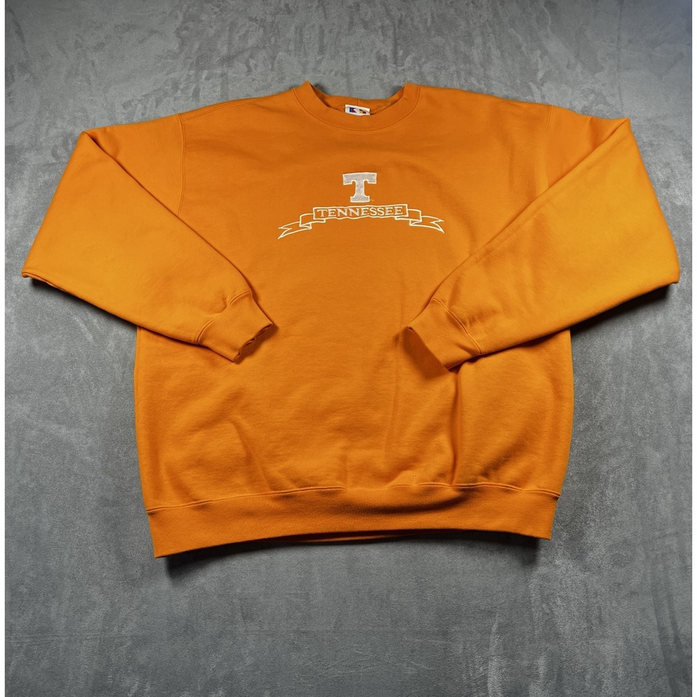 Vintage Castaways Tennessee Volunteers‎ Sweatshirt Mens XL Orange USA
